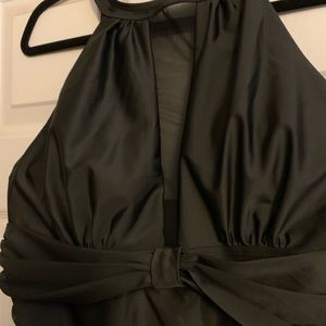 Black plus size swimsuit